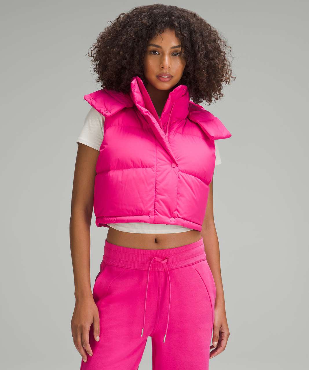 Track Wunder Puff Cropped Vest - velvet dust - 8 at Lululemon