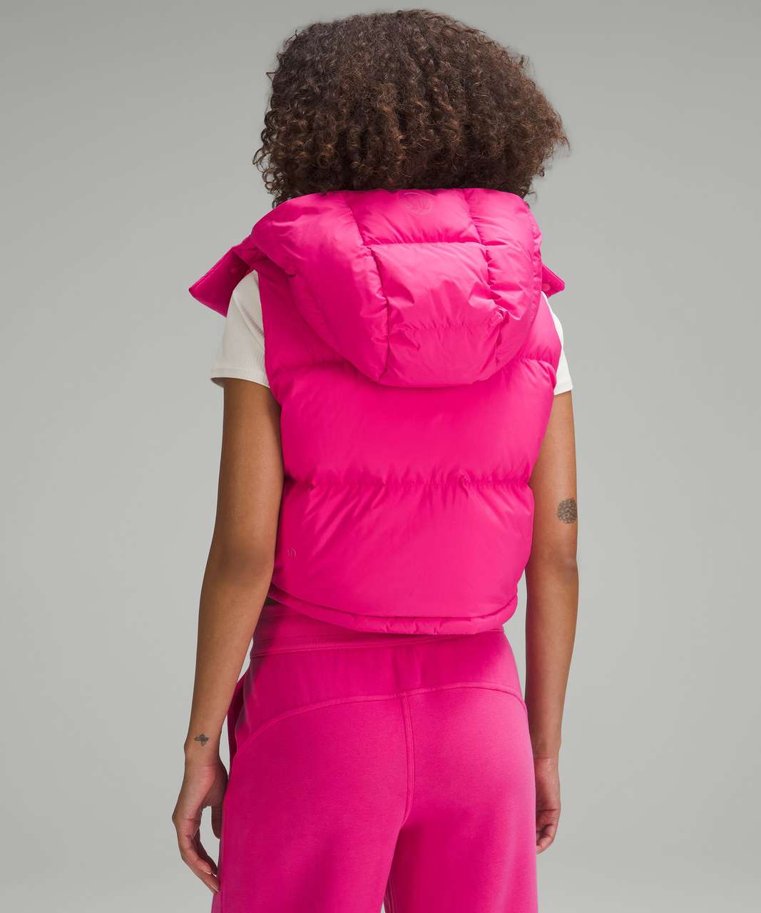 Lululemon Wunder Puff Super-Cropped Vest - Sonic Pink