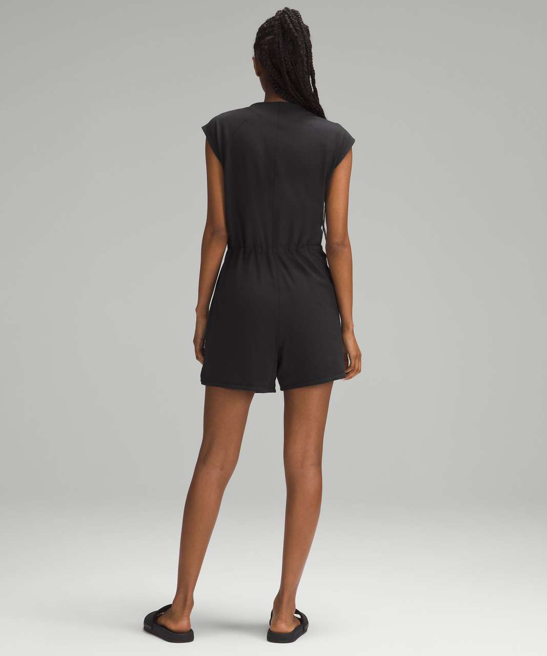 Lululemon French Terry V-Neck Romper - Black