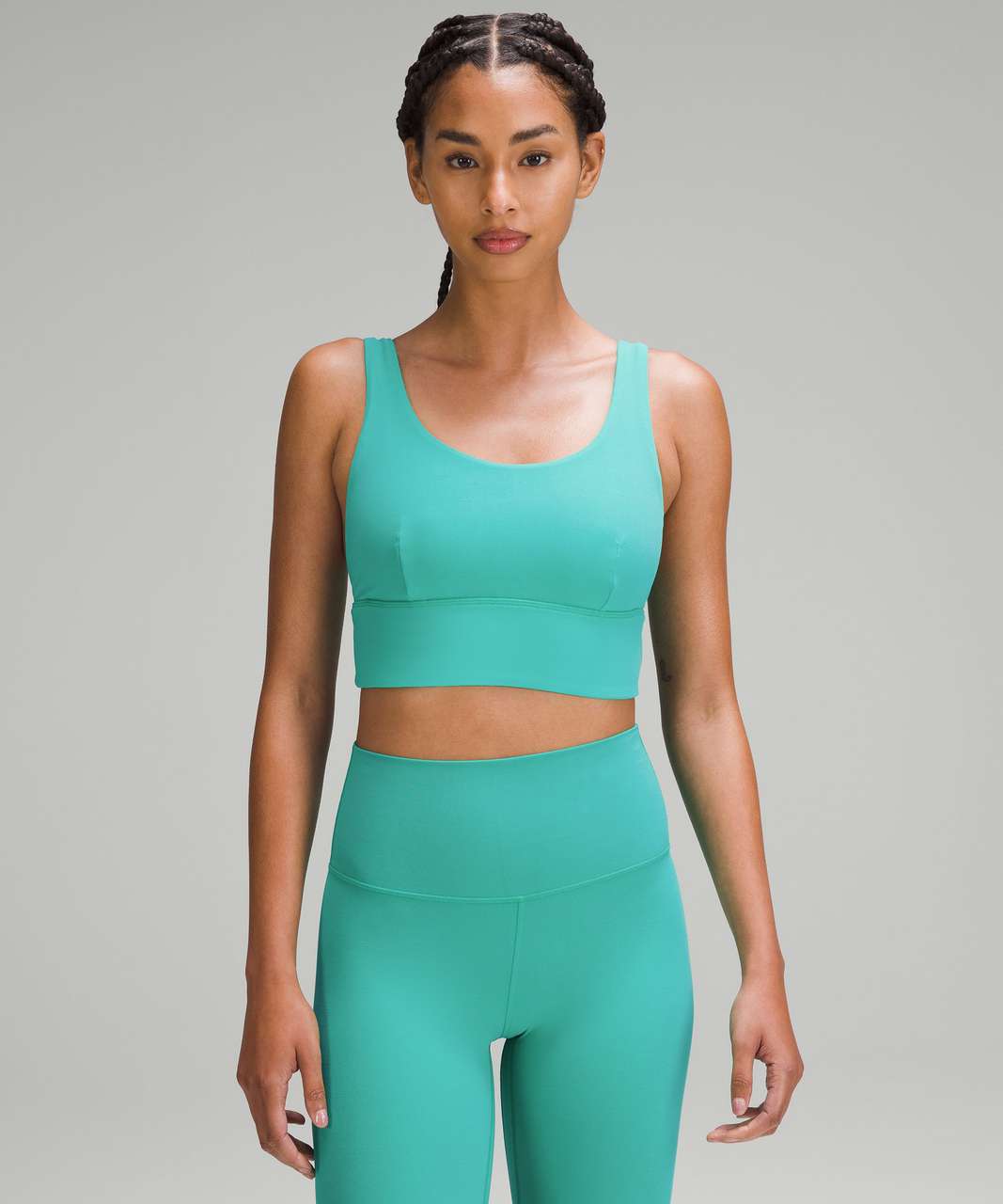 Lululemon Align Ribbed Bra *Light Support C/D Cup - Green Jasper