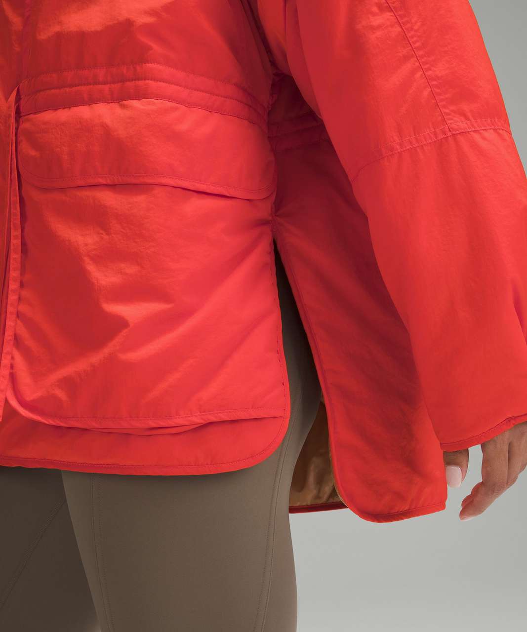 Lululemon Lightweight Relaxed-Fit Down Canyon Orange Jacket Wms Sz