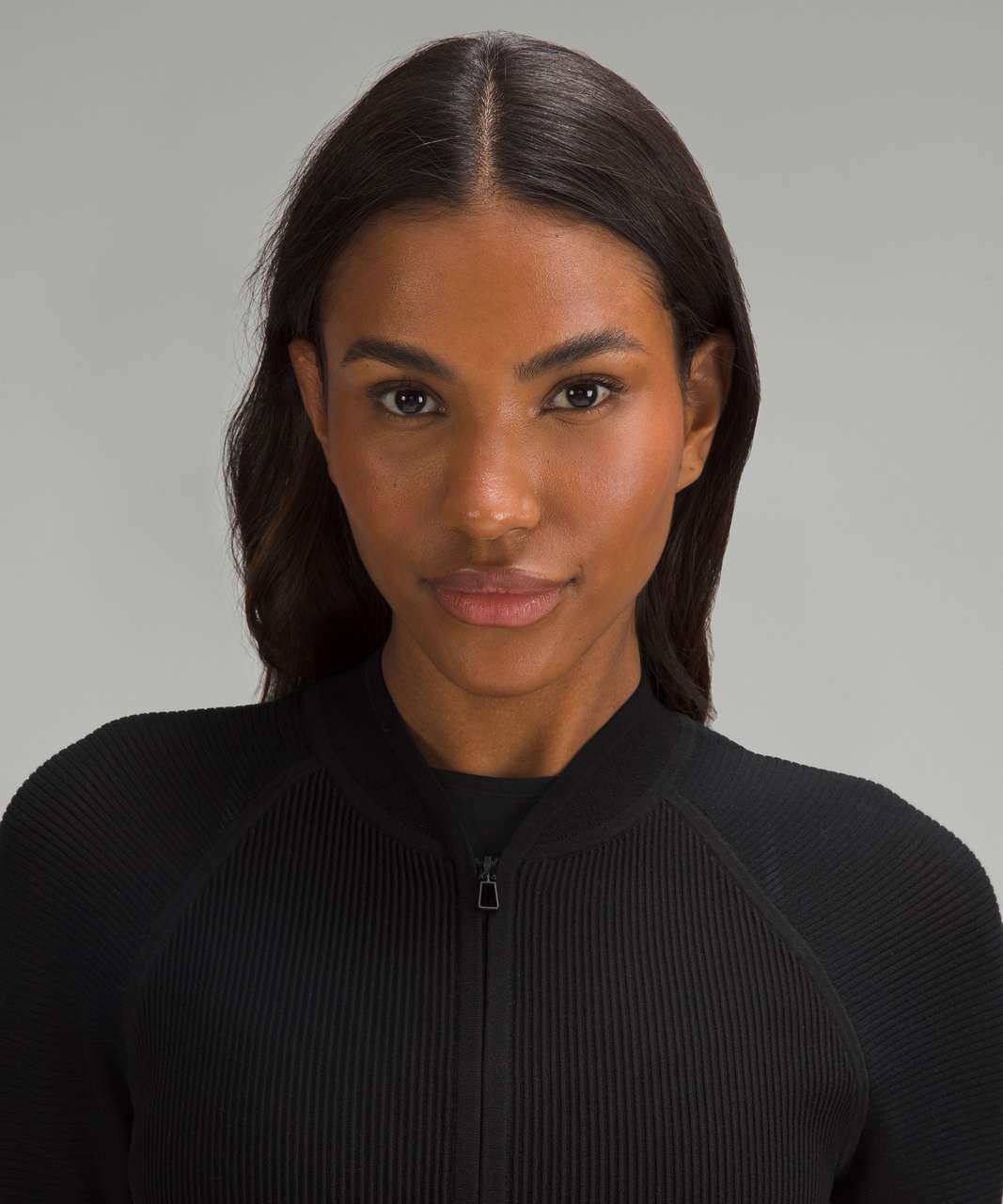 Lululemon Lightweight Ribbed Knit Jacket - Black