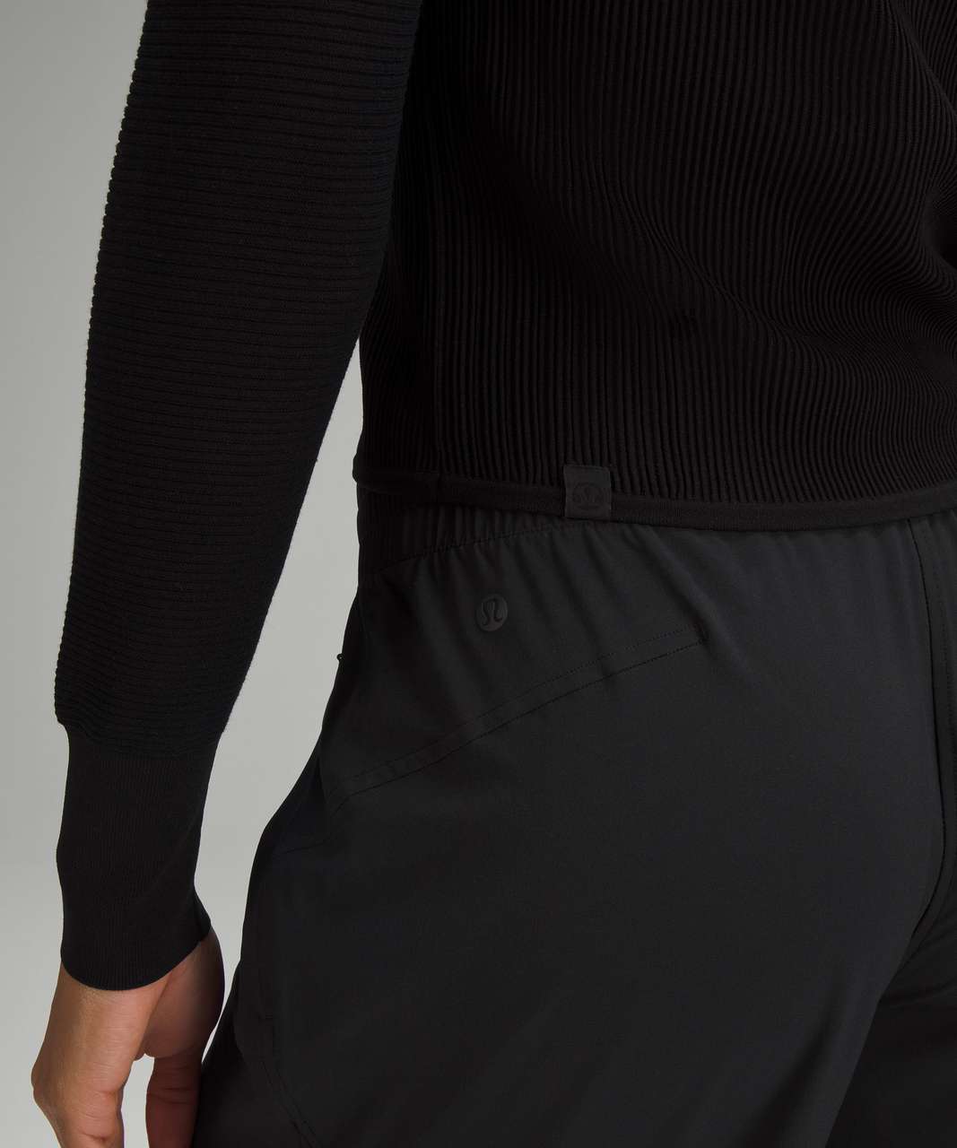 Lululemon Lightweight Ribbed Knit Jacket - Black