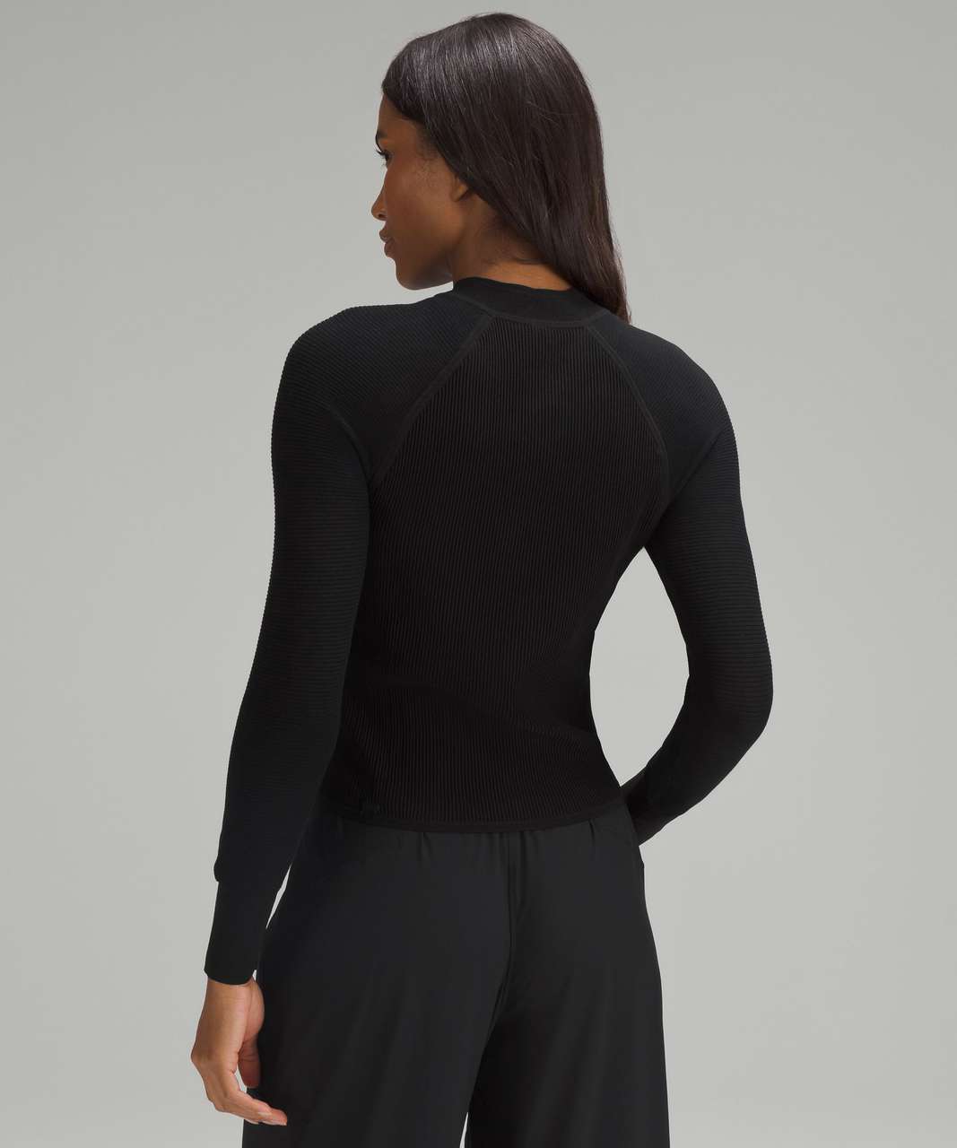 Lululemon Lightweight Ribbed Knit Jacket - Black