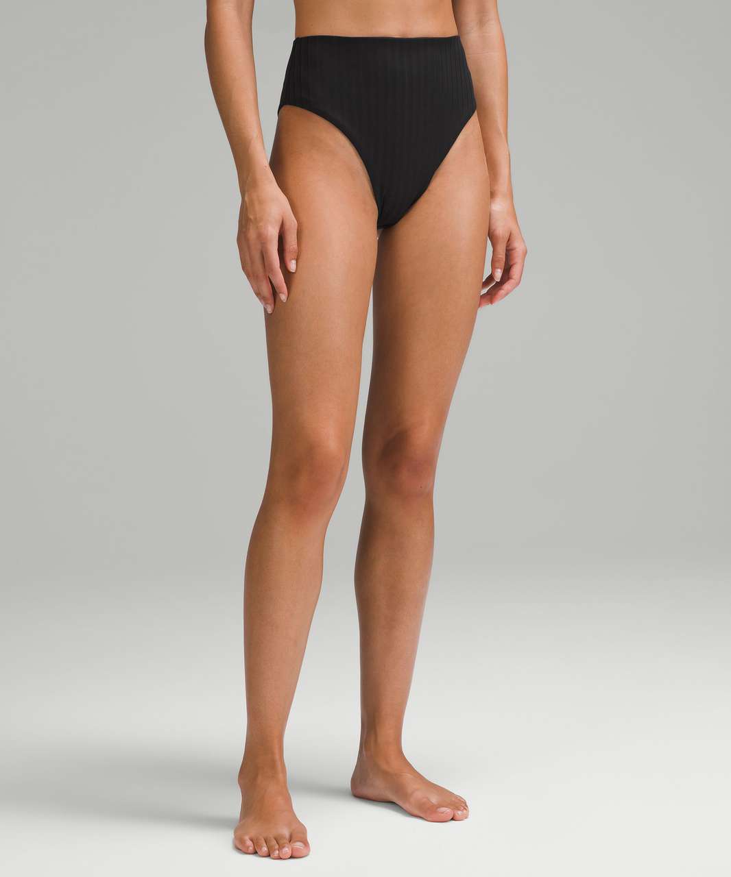 Lululemon Ribbed High-Waist Medium Swim Bottoms - Peach Fuzz