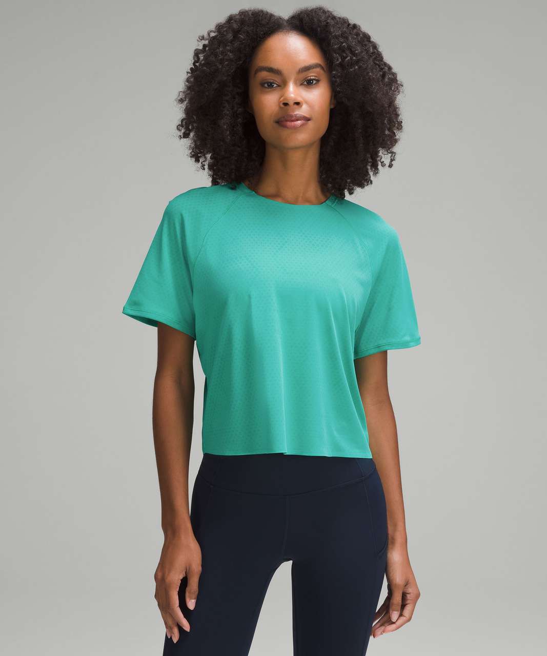 Lululemon Fast and Free Race Length T-Shirt - Kelly Green - lulu fanatics