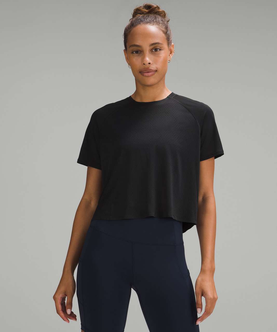 Lululemon Fast and Free Race Length T-Shirt - Black - lulu fanatics