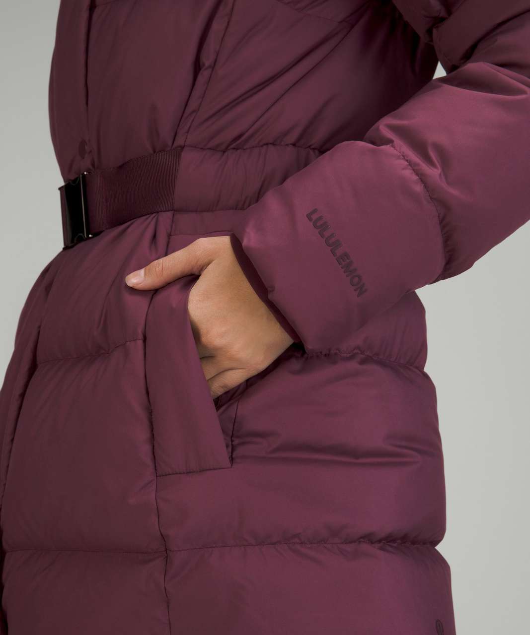 Lululemon Wunder Puff Waist Jacket - Cassis