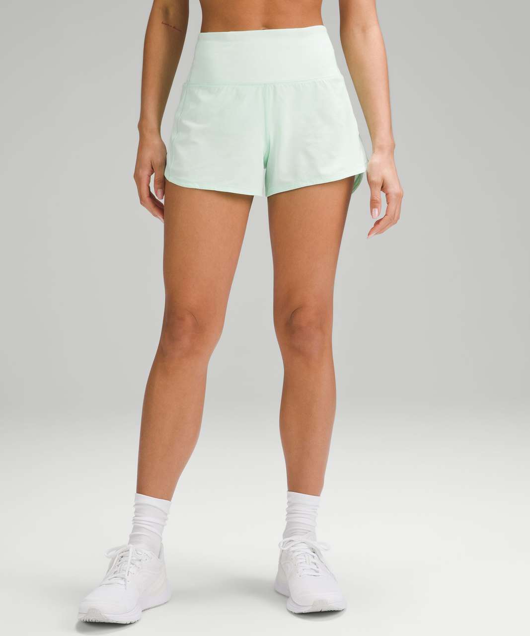 Lululemon Speed Up High-Rise Lined Short 4" - Mint Moment