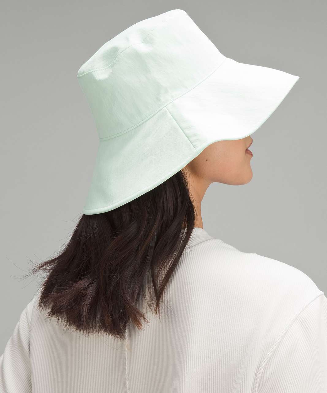 Lululemon Womens Wide Brim Logo Bucket Hat - Mint Moment