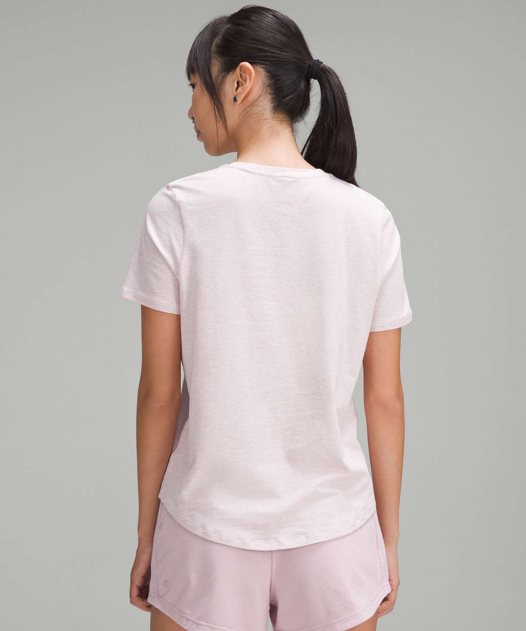 Lululemon Love Crewneck T-Shirt - Heathered Meadowsweet Pink