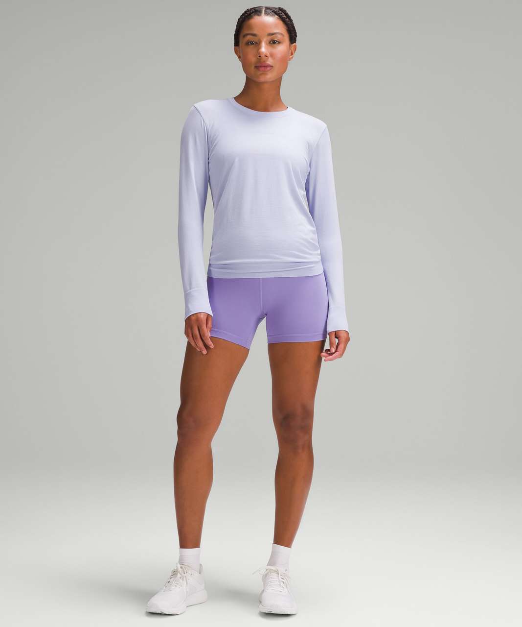 Lululemon Swiftly Relaxed Long-Sleeve Shirt - Lilac Smoke / Lilac Smoke