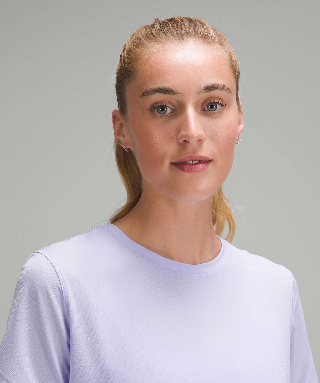 Lululemon High-Neck Running and Training T-Shirt - Lilac Smoke