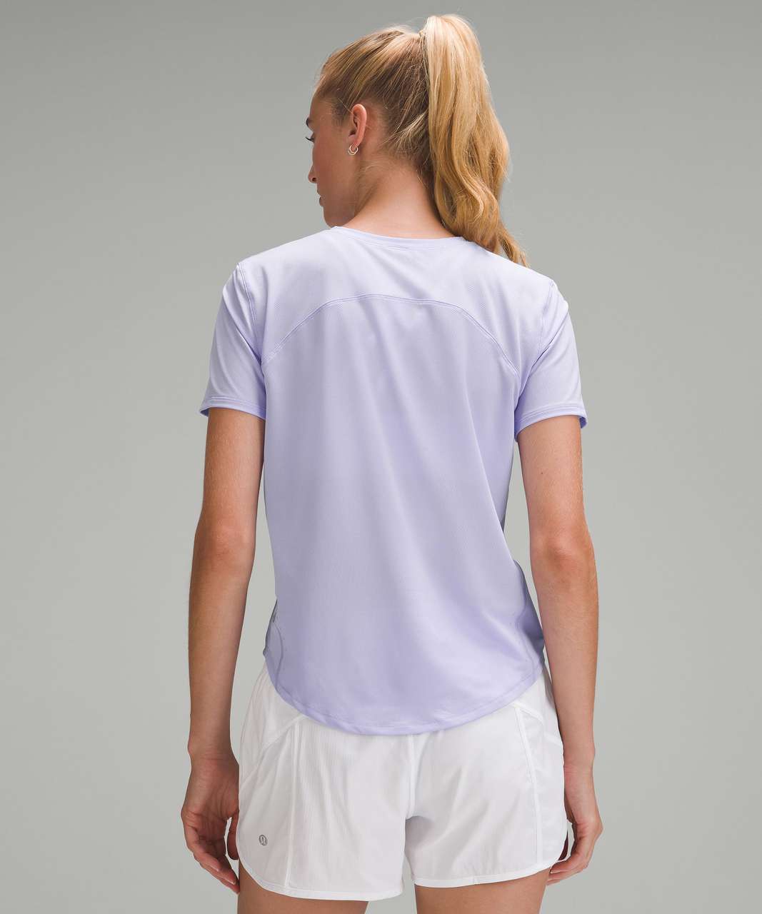 Lululemon High-Neck Running and Training T-Shirt - Lilac Smoke