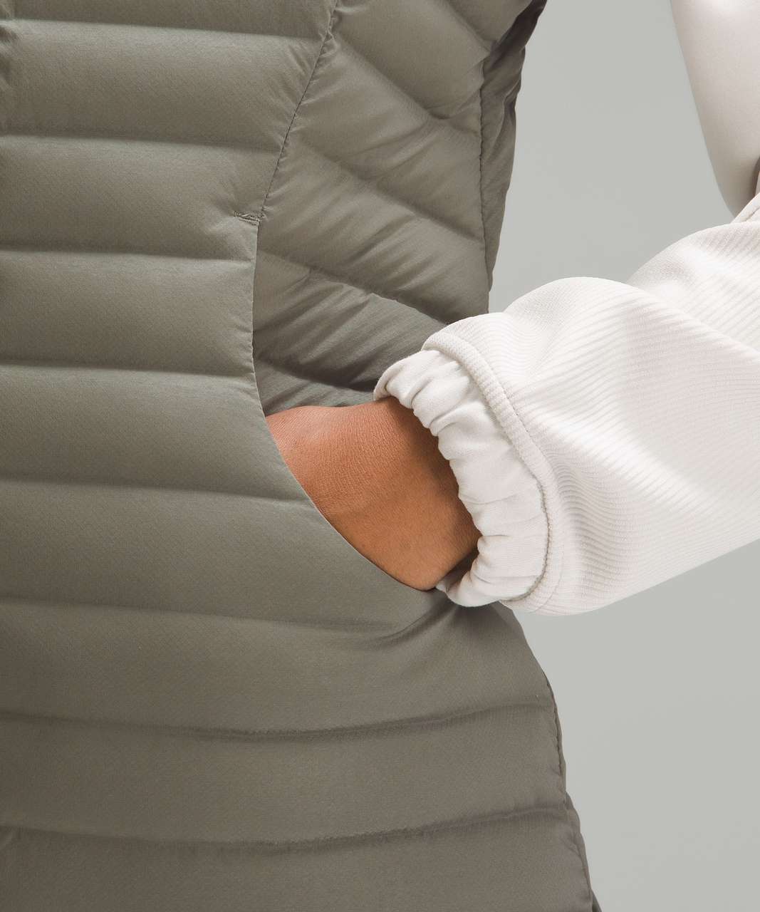 Grey Pack it Down quilted down gilet, lululemon