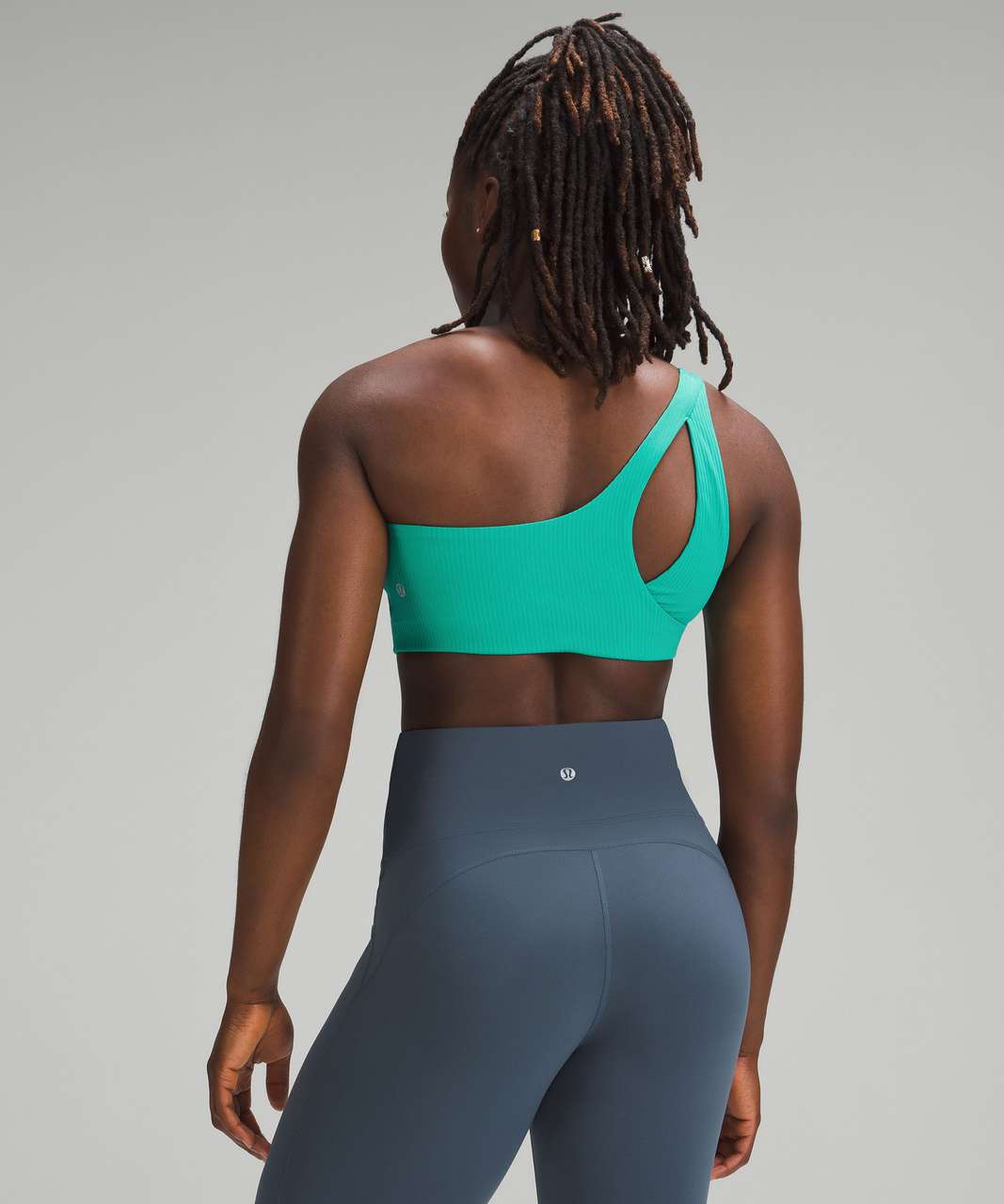 Lululemon Align Ribbed Bra *Light Support, A/B Cup - Green Jasper / Green  Jasper - lulu fanatics