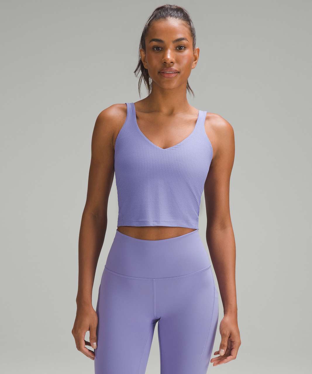 lululemon athletica, Tops, Lululemon Womens Size 8 Power Pose Tank Top  Aeon Purple Yoga Shelf Bra Workout