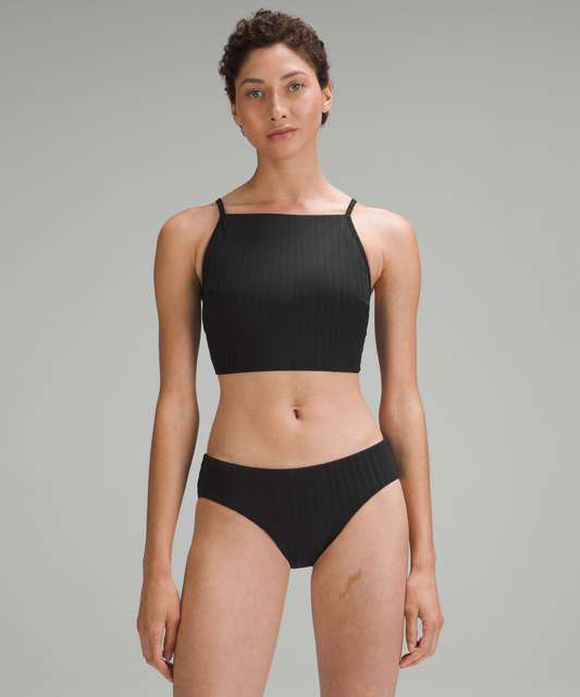 Lululemon Ribbed High-Waist Medium Swim Bottoms - Peach Fuzz