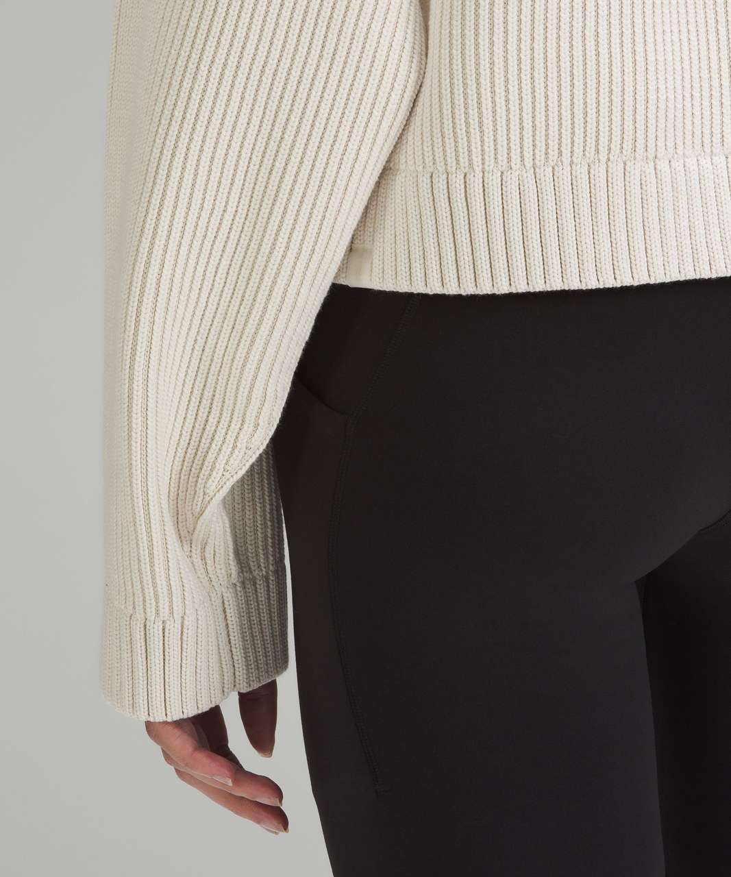 Lululemon Cotton-Blend Crewneck Cardigan - Bone / Bone / Bone / Bone