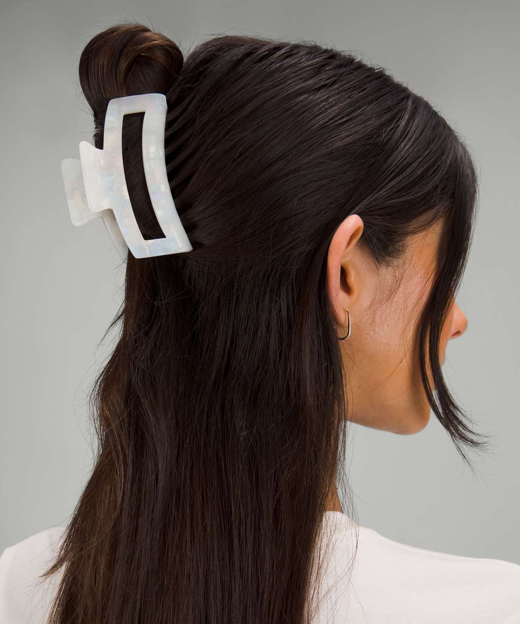 Lululemon Claw Hair Clips Set 4 Pack - White Opal / Silverstone