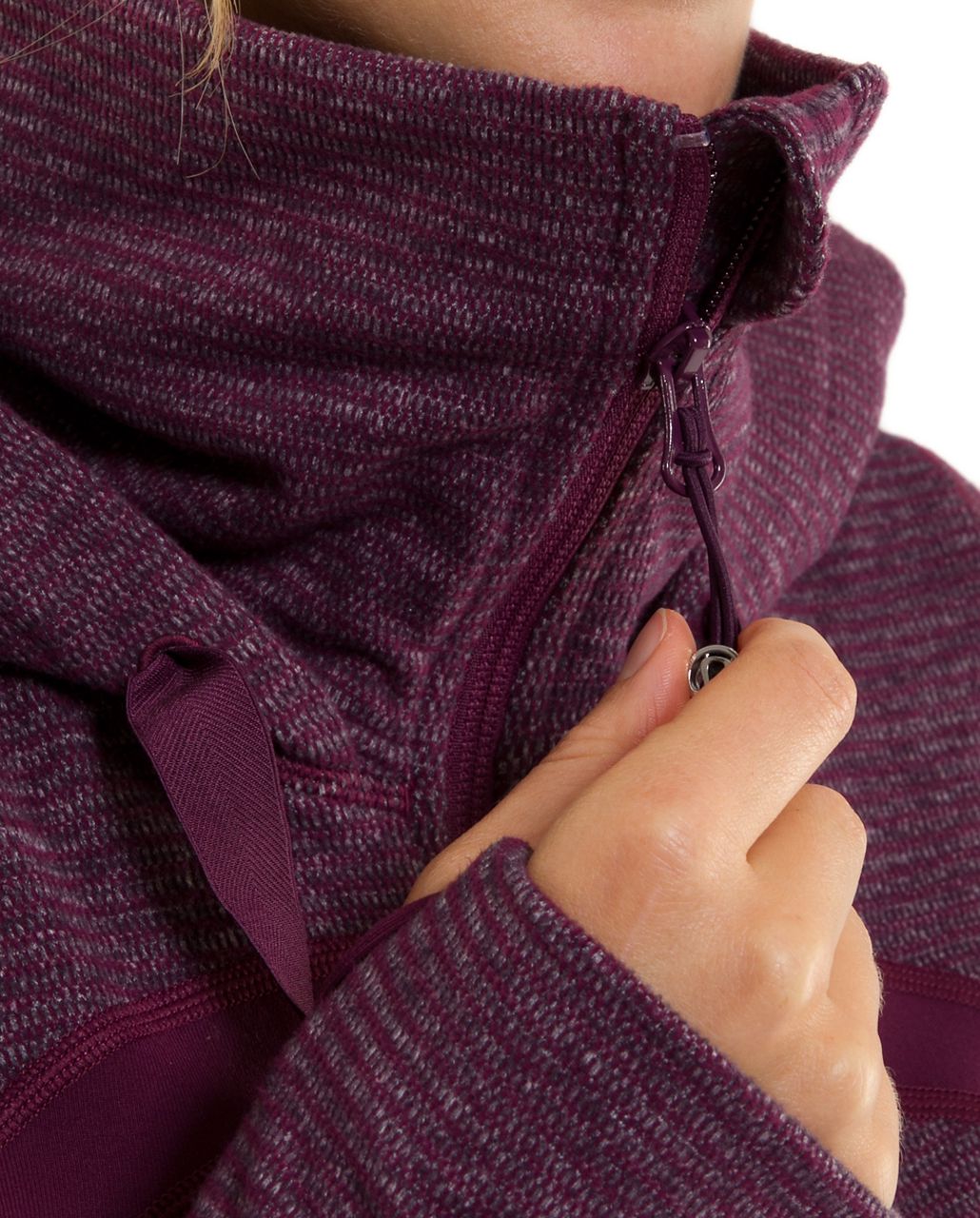 Lululemon Stride Jacket - Mini Check Pique Plum - lulu fanatics