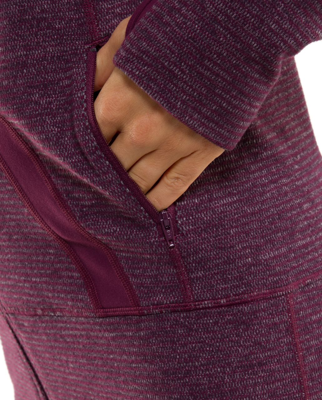 Lululemon Stride Jacket *Soft Mini Check - Black Swan Heathered Plum Mini Check /  Plum