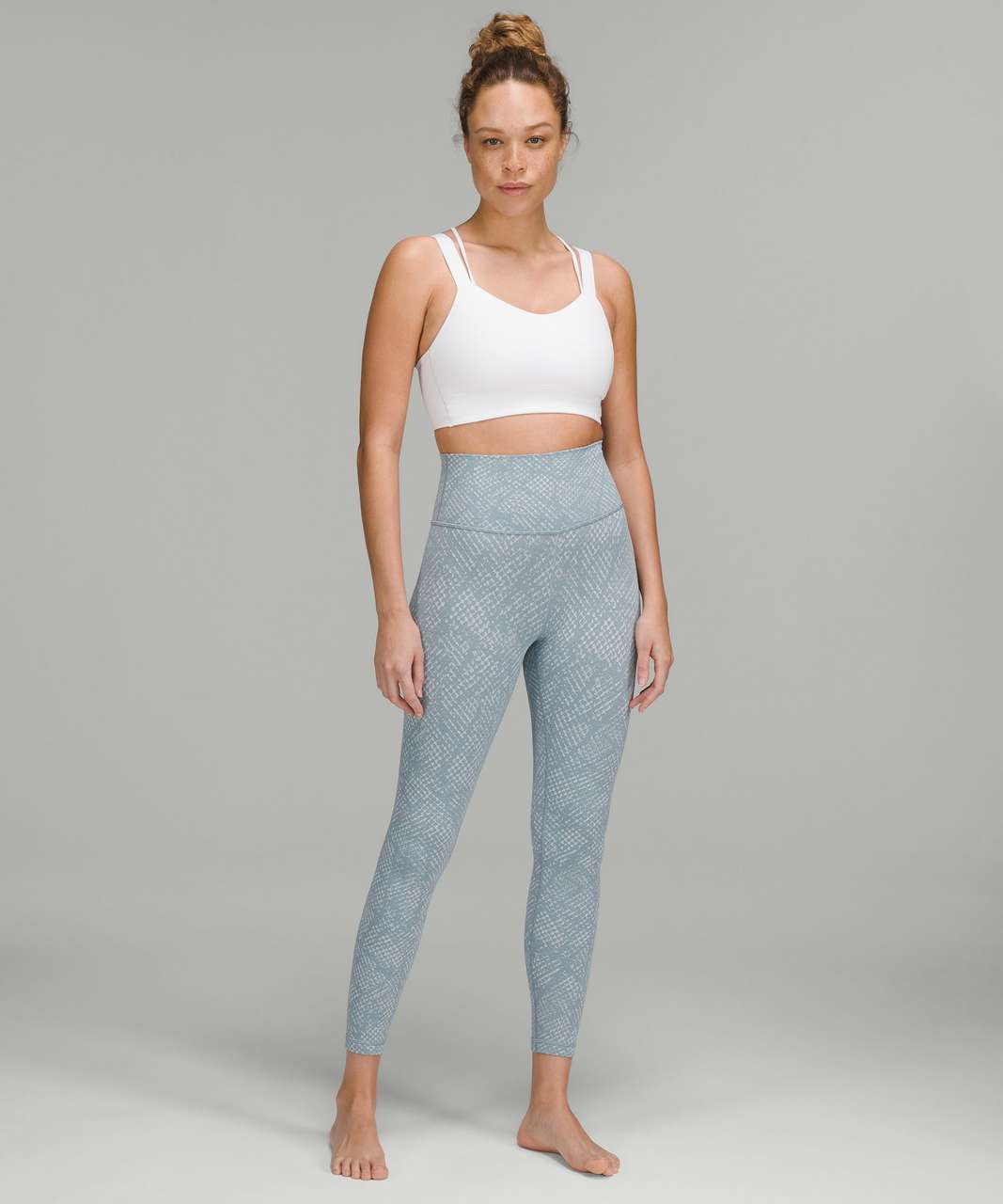 Lululemon Wunder Under High-Rise Tight 25" *Luxtreme - Reptilia Jacquard Chambray Starlight