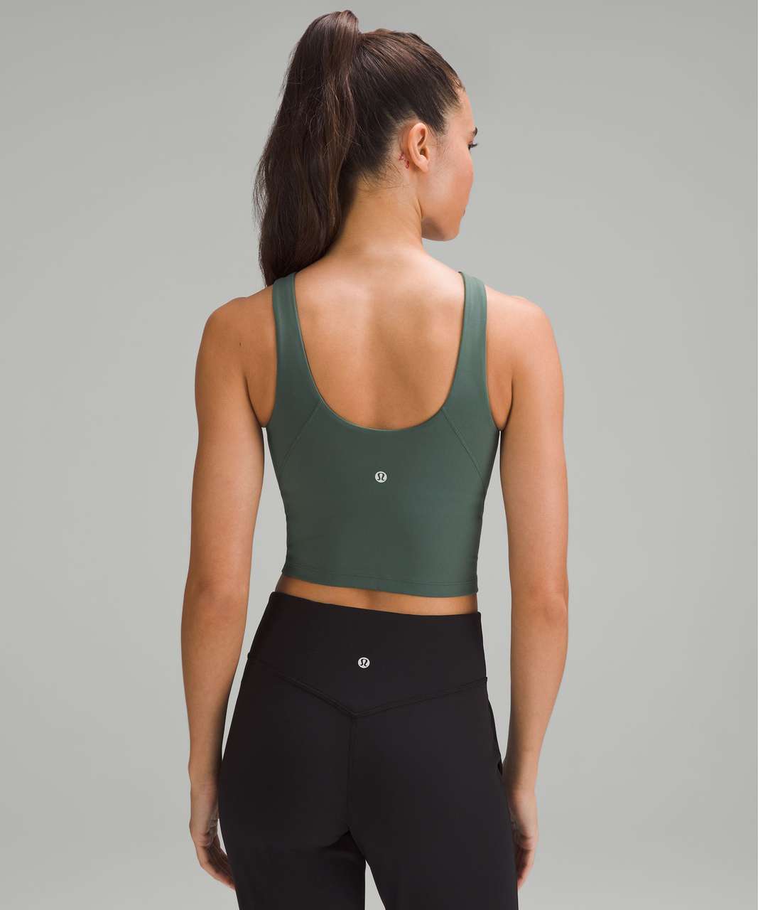 Lululemon Align High-Neck Tank Top - Dark Forest - lulu fanatics