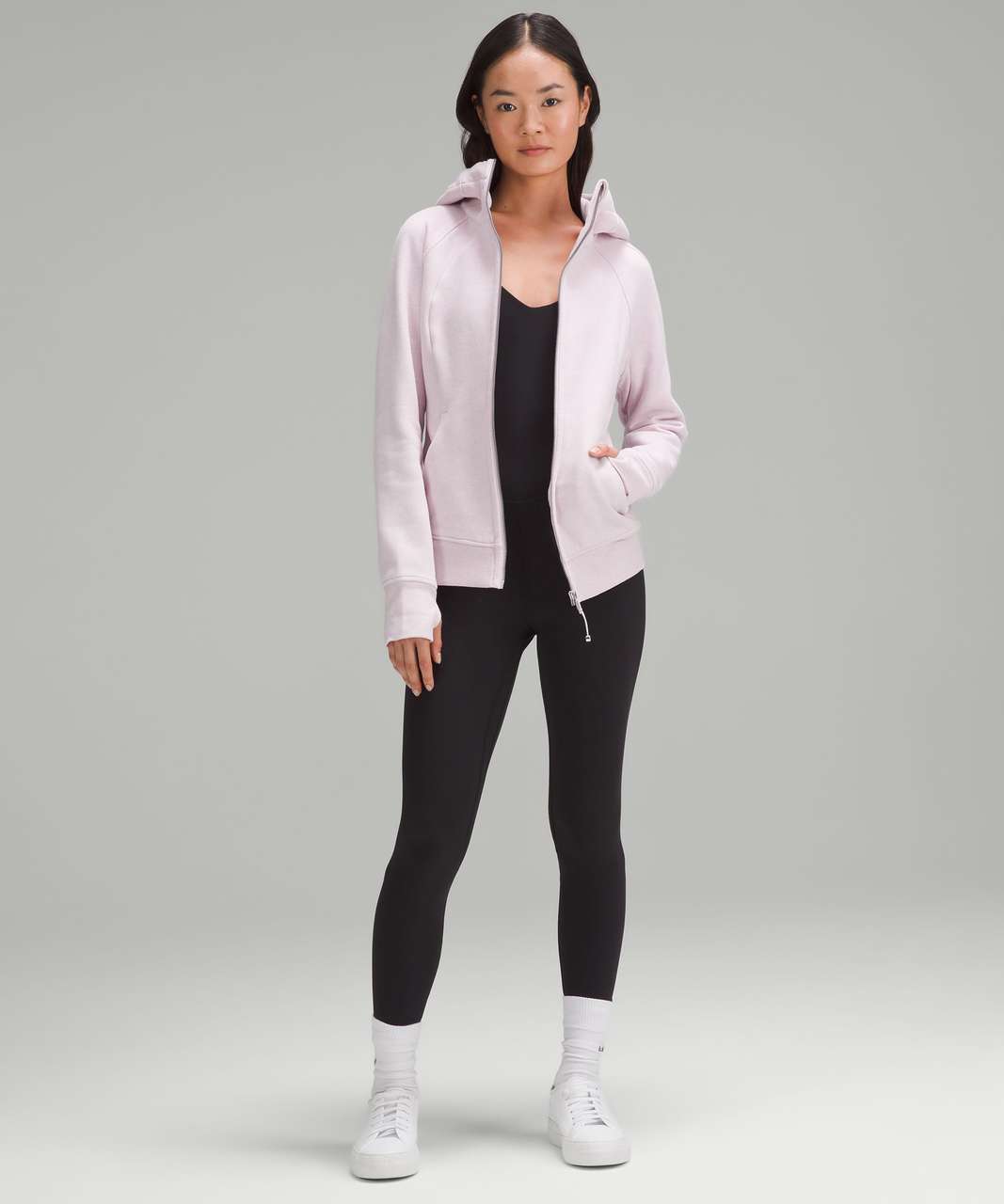 lululemon athletica, Jackets & Coats, Sold Lululemon Scuba Fullzip  Cropped Hoodie Size 6 Meadowsweet Pink