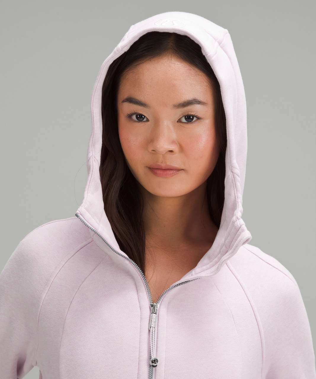 lululemon scuba full zip hoodie color: heathered - Depop