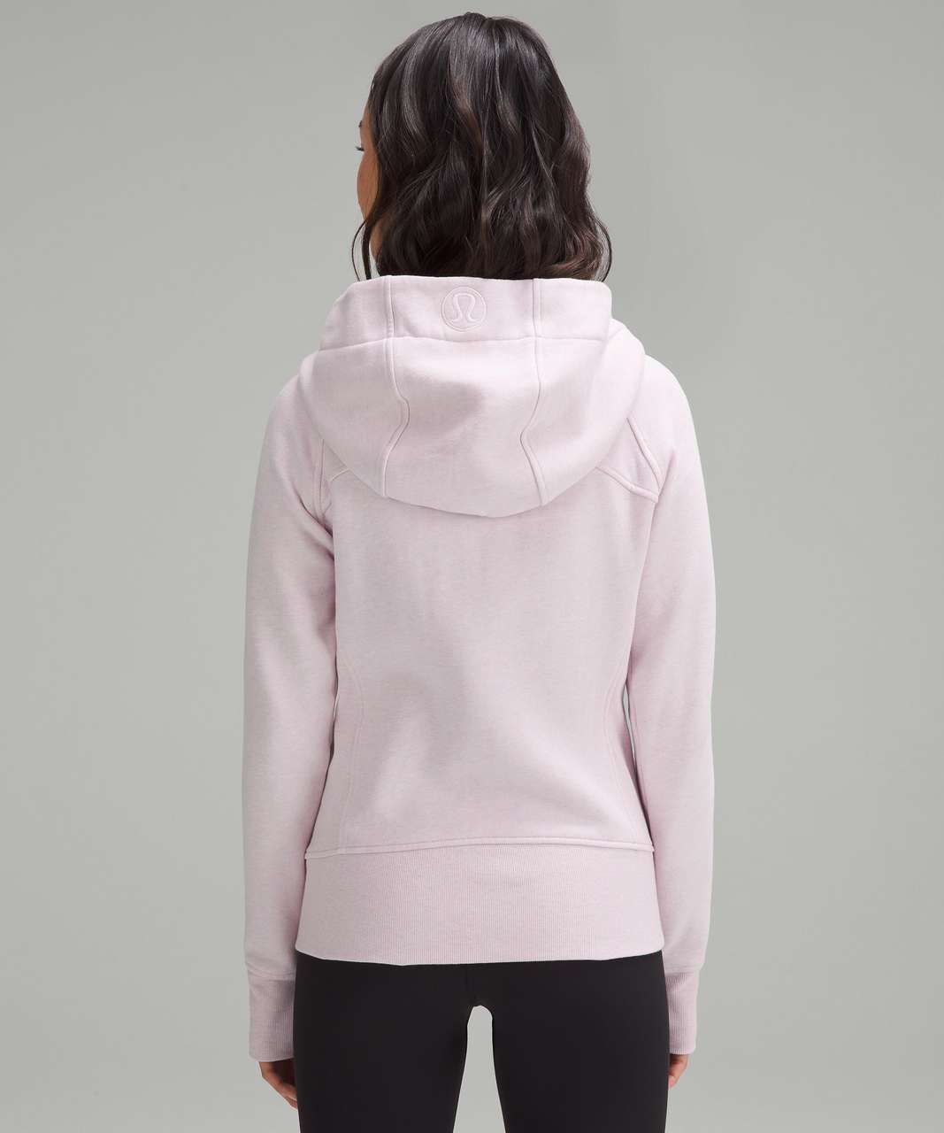 Lululemon Scuba Full-Zip Hoodie - Heathered Meadowsweet Pink - lulu ...