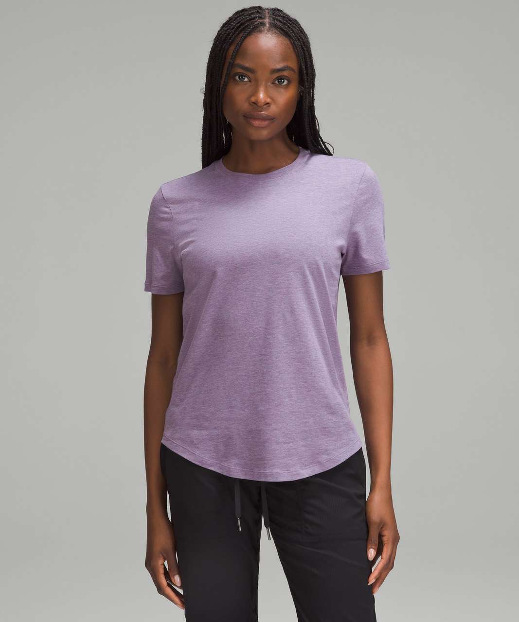 Lululemon Love Crewneck T-Shirt - Heathered Purple Ash - lulu fanatics