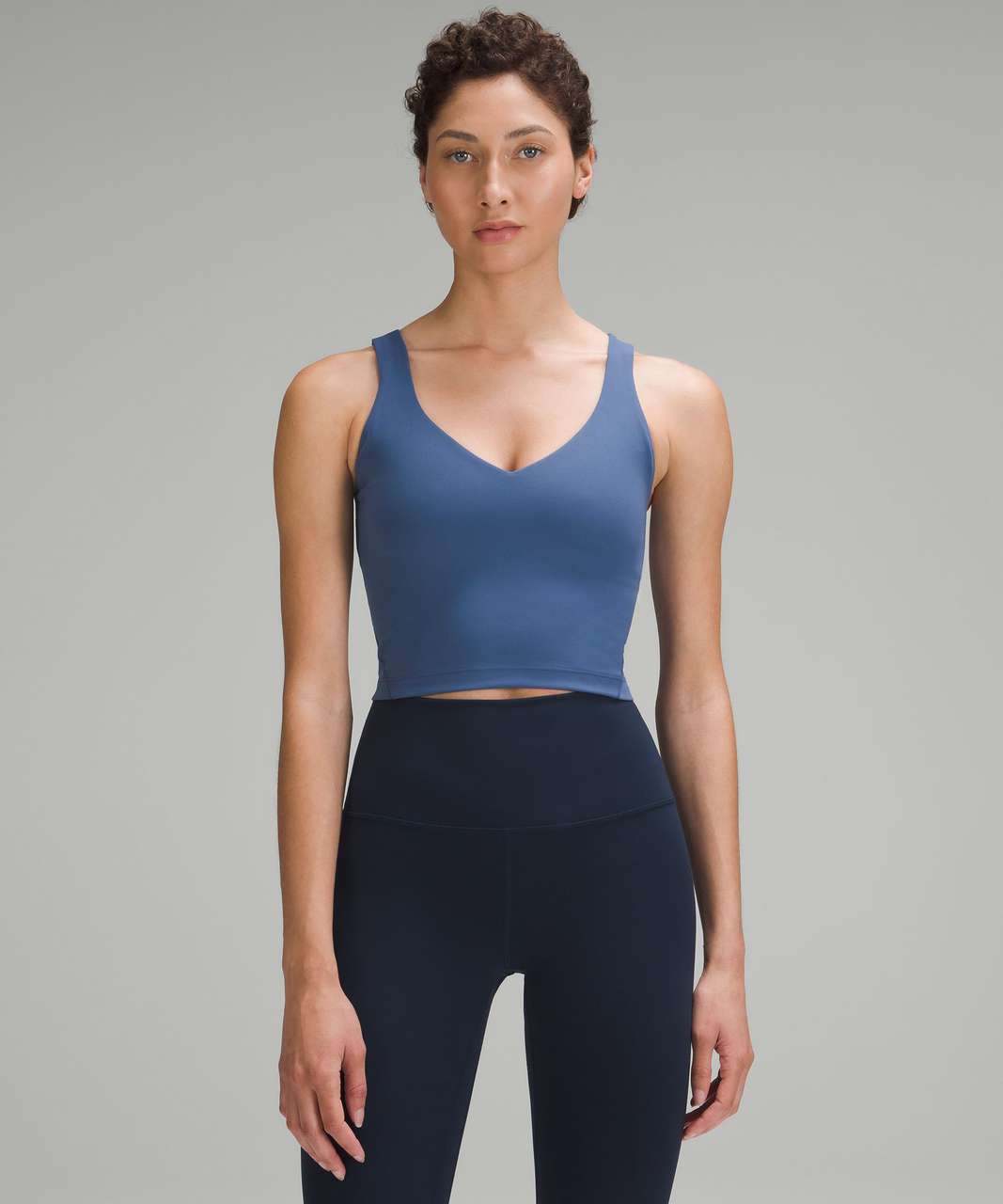 Lululemon Nulu and Mesh-Back Shelf-Bra Yoga Tank Top - Charged Indigo -  lulu fanatics