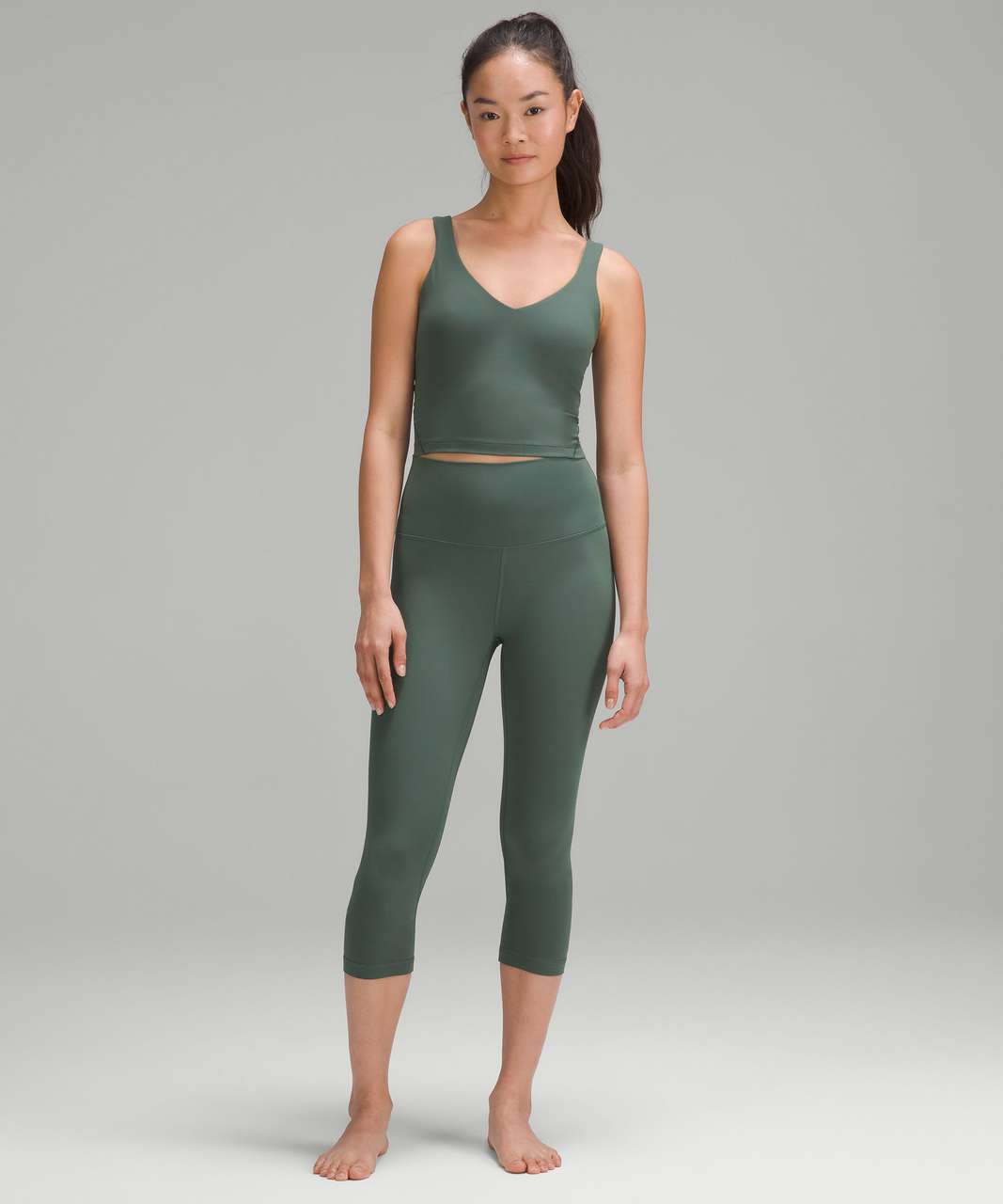 Sold thank you 🤍 Lululemon Align Tank (forest green) Size 10