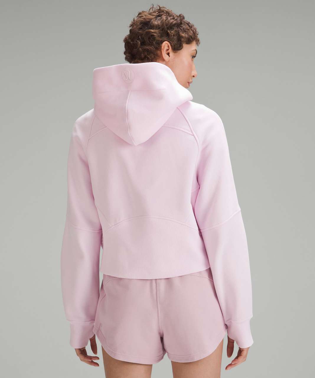 NWT Lululemon Scuba Oversized Full Zip Hoodie Pink Blossom Size : XL / XXL