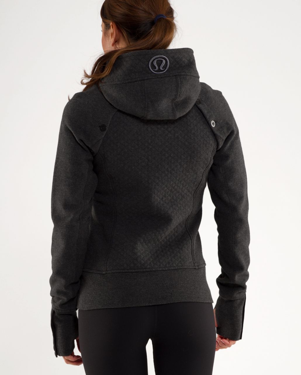 Lululemon Scuba Hoodie *Detachable Sleeves - Heathered Deep Coal /  Deep Coal