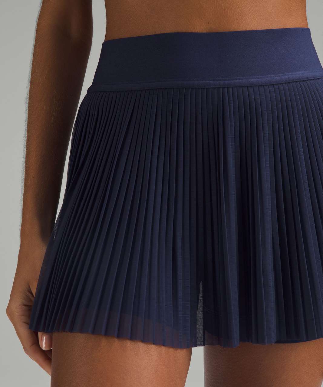 Lululemon Mesh Pleats Mid-Rise Mini Tennis Skirt - Night Sea