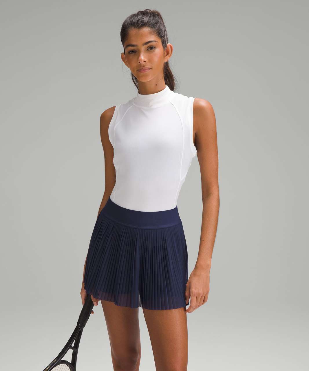 Lululemon Mesh Pleats Mid-Rise Mini Tennis Skirt - Night Sea