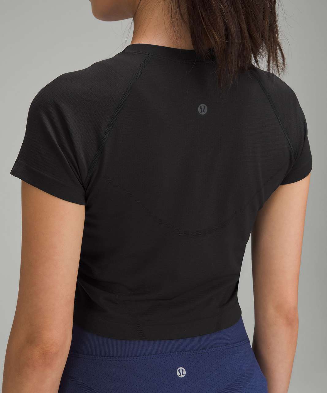 Lululemon Better Best Cropped Short Sleeve - Black - lulu fanatics