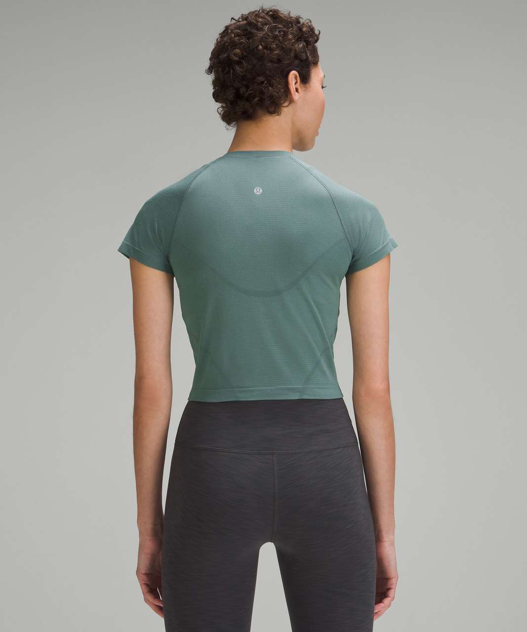 Lululemon Swiftly Tech Cropped Short-Sleeve Shirt 2.0 - Medium Forest /  Medium Forest - lulu fanatics