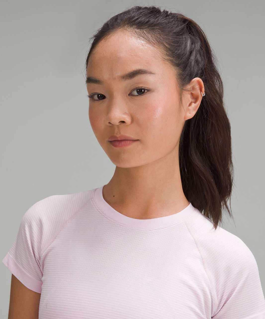 Lululemon Swiftly Tech Cropped Short-Sleeve Shirt 2.0 - Meadowsweet Pink / Meadowsweet Pink