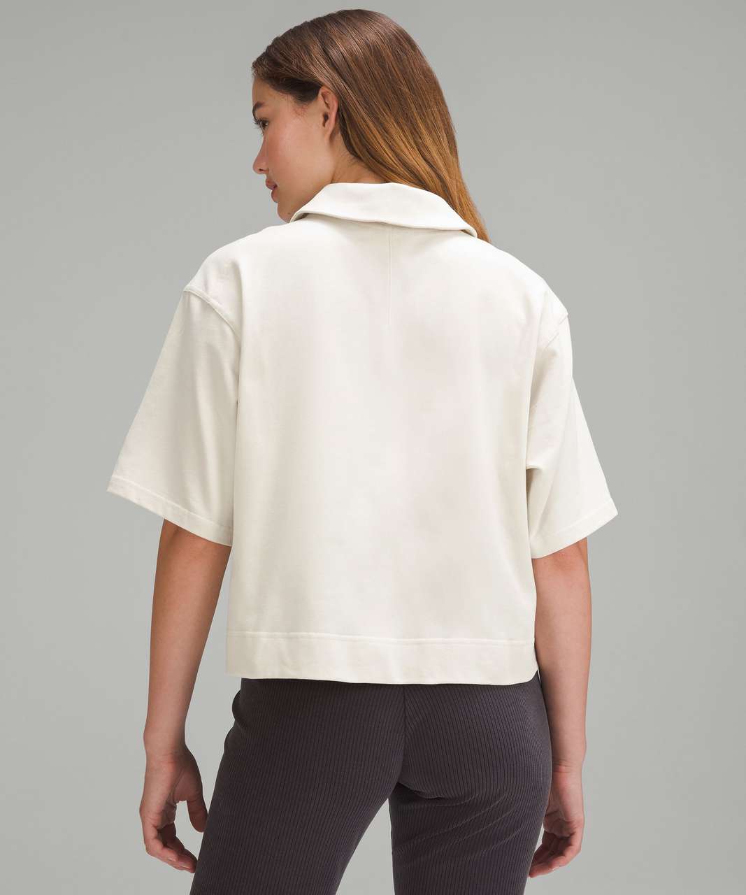 Lululemon Heavyweight Cotton Short-Sleeve Polo Shirt - Bone