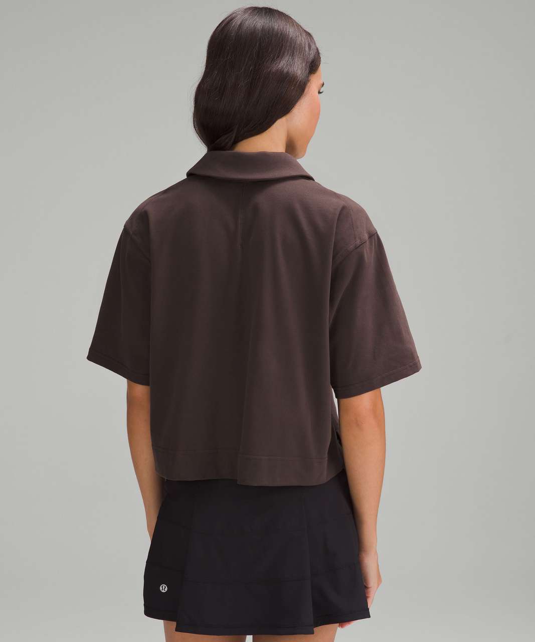 Lululemon Heavyweight Cotton Short-Sleeve Polo Shirt - Espresso