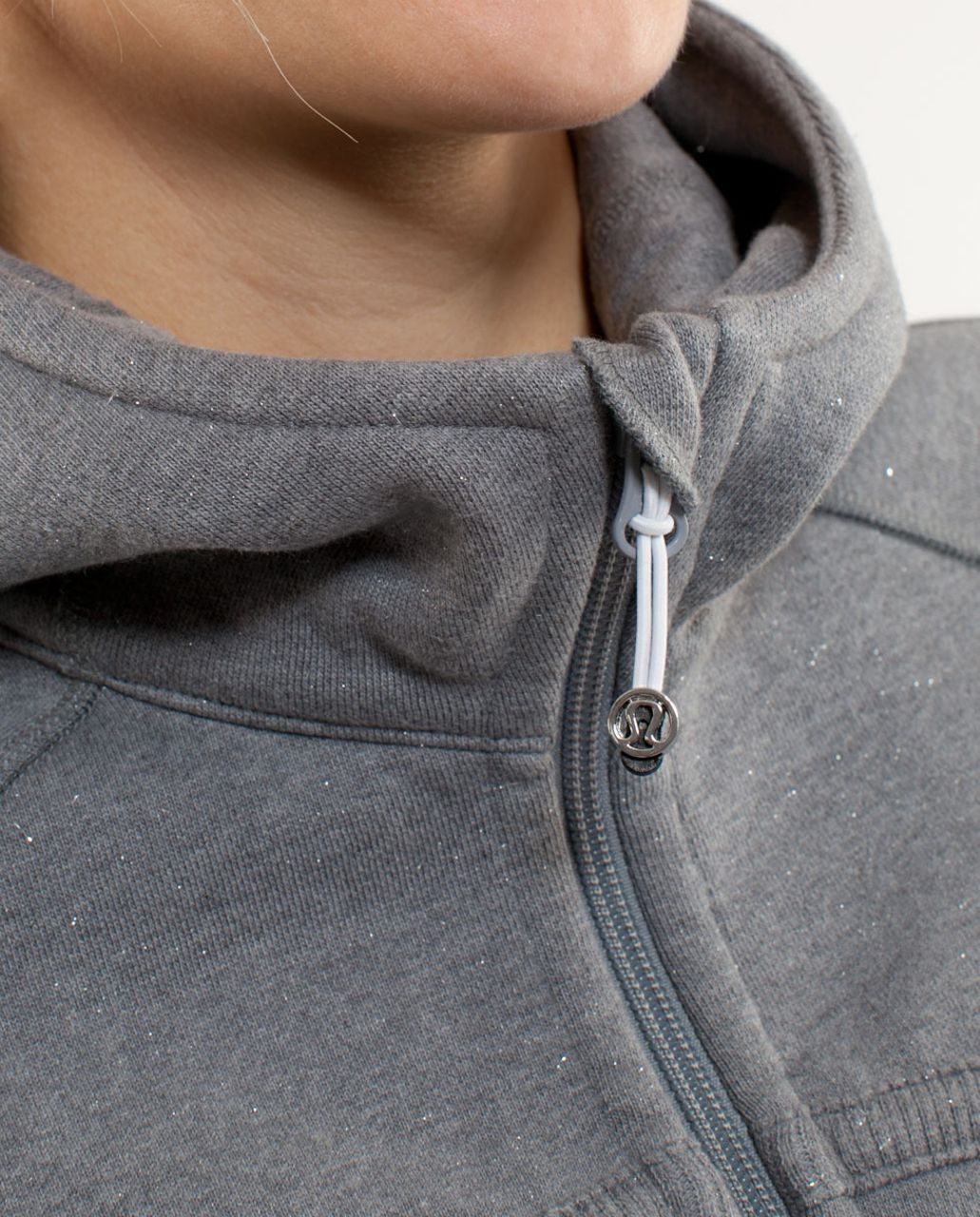 Lululemon Scuba Hoodie *Sparkle - Heathered Blurred Grey / Blurred