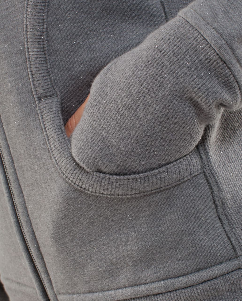 Lululemon Scuba Hoodie *Sparkle - Heathered Blurred Grey / Blurred