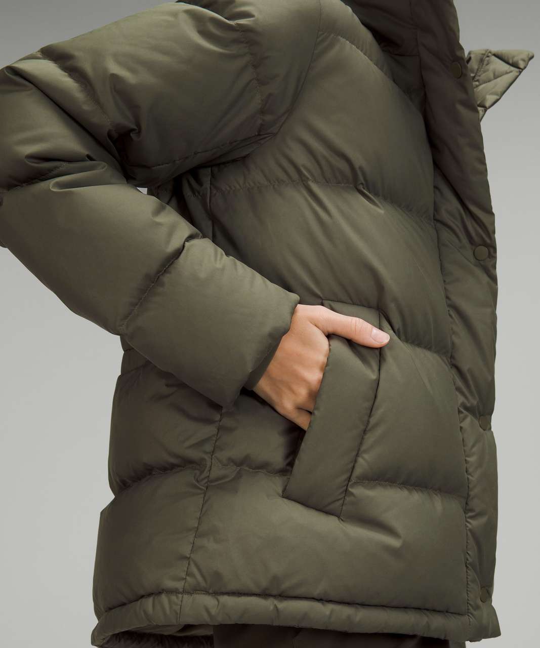 NWT Lululemon Wunder Puff Jacket Everglade Green 600 Goose Down Puffer Size  : 8