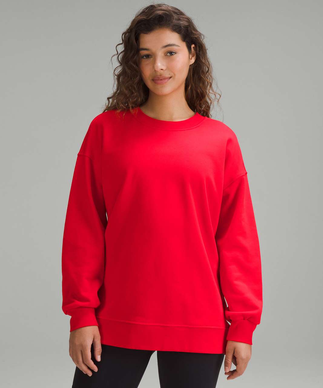 Lululemon Perfectly Oversized Crew - True Red - lulu fanatics