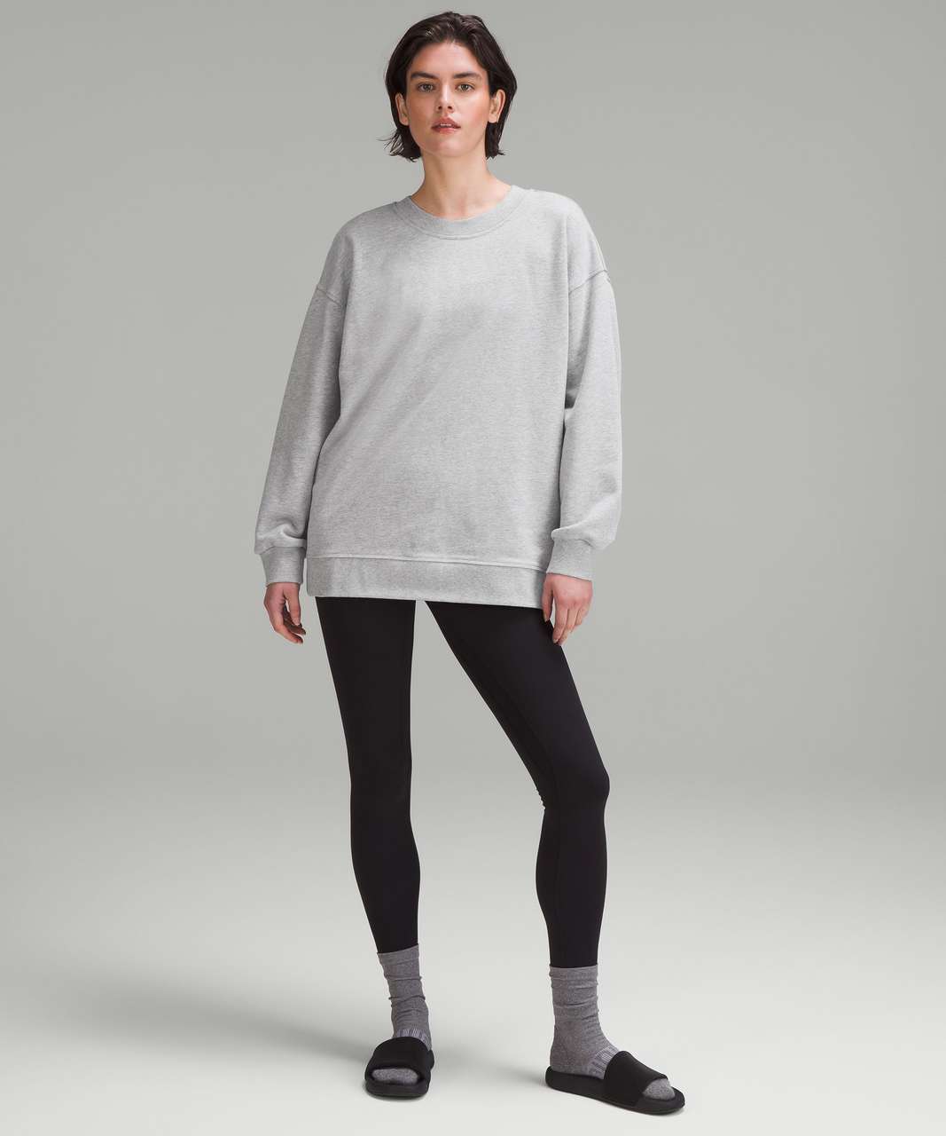 Lululemon Perfectly Oversized Crew - Heathered Core Ultra Light