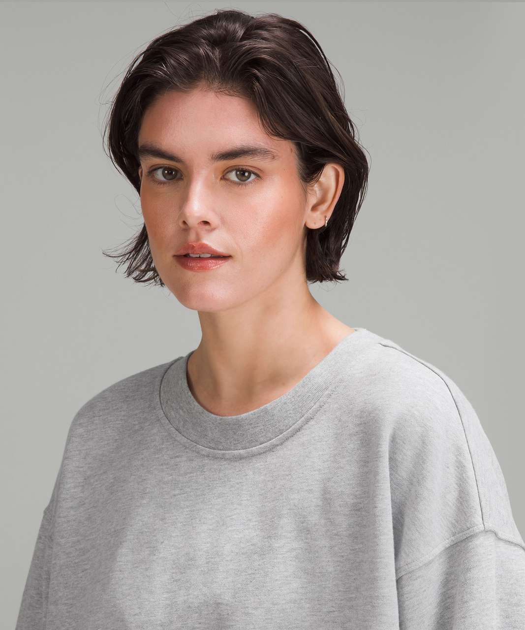 Lululemon Perfectly Oversized Crew - Heathered Core Light Grey