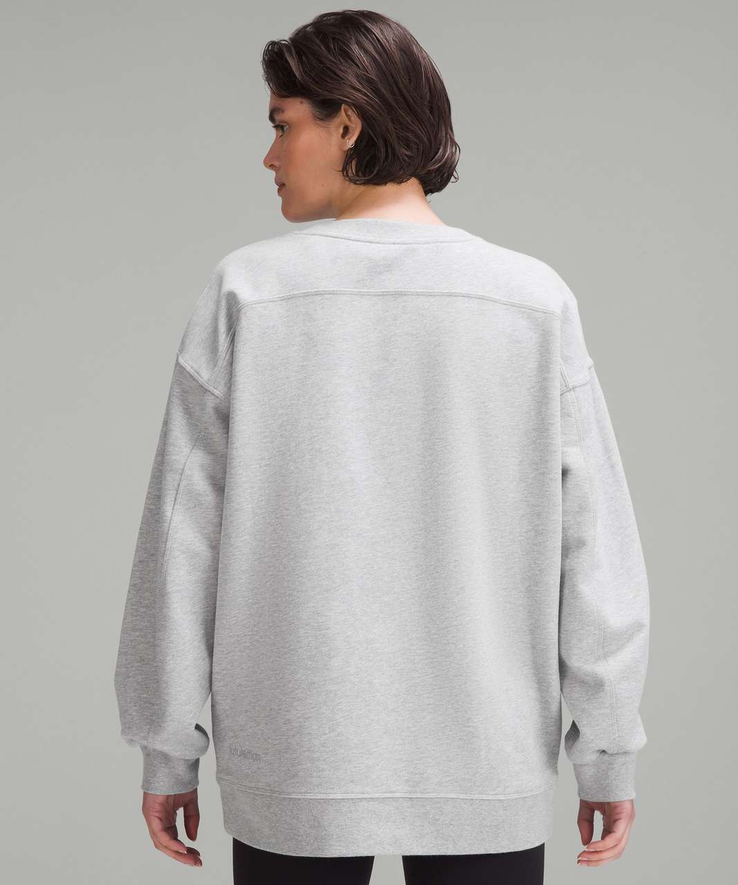 Lululemon Size 8 Perfectly Oversized Crew Sweatshirt Gray Camo $118 Alpine  White
